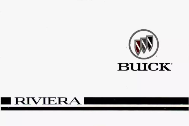Página 1 del manual Manual de usuario Buick Riviera (1996)