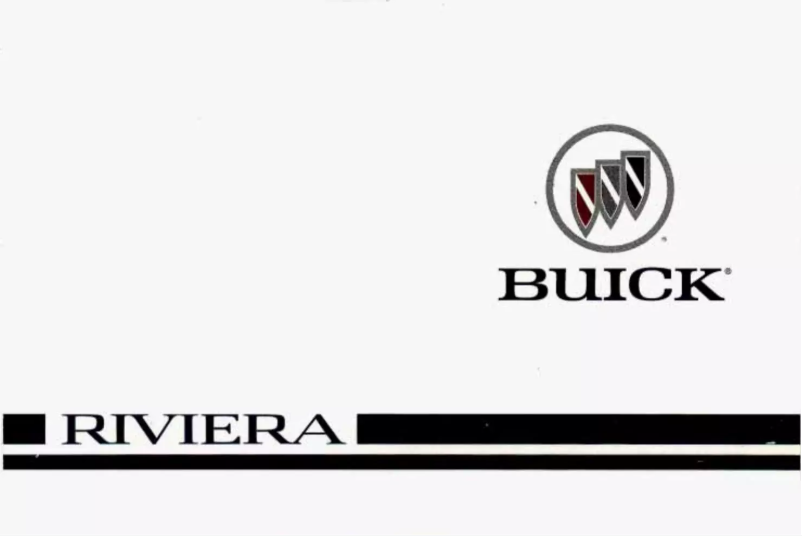 Page 1 de la notice Manuel utilisateur Buick Riviera (1996)