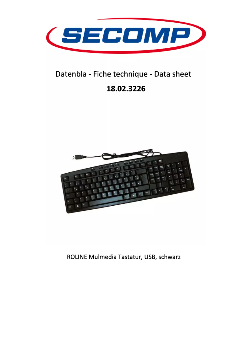 Página 1 del manual Manual de usuario Roline 18.02.3226