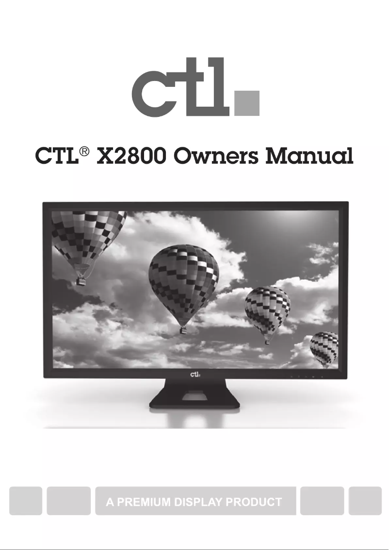 Page 1 de la notice Manuel utilisateur CTL MTX2800