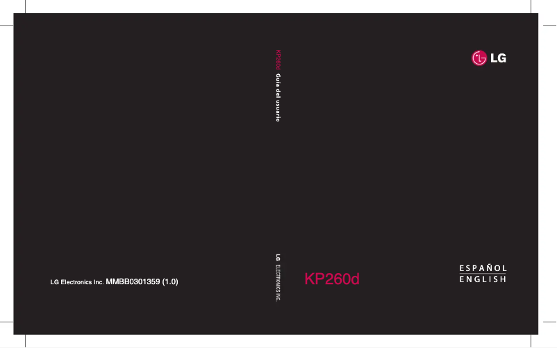 Página nº 1 - Manual de usuario LG KP260D