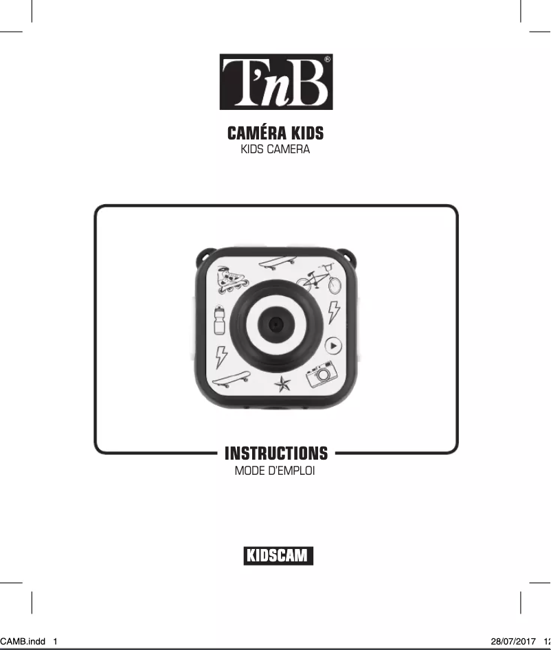 Page 1 de la notice Manuel utilisateur T'nB KIDSCAM