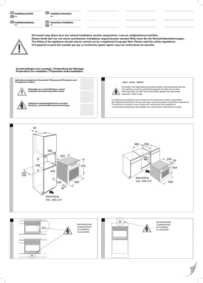 Page 1 de la notice Guide d'installation Etna CM450RVS
