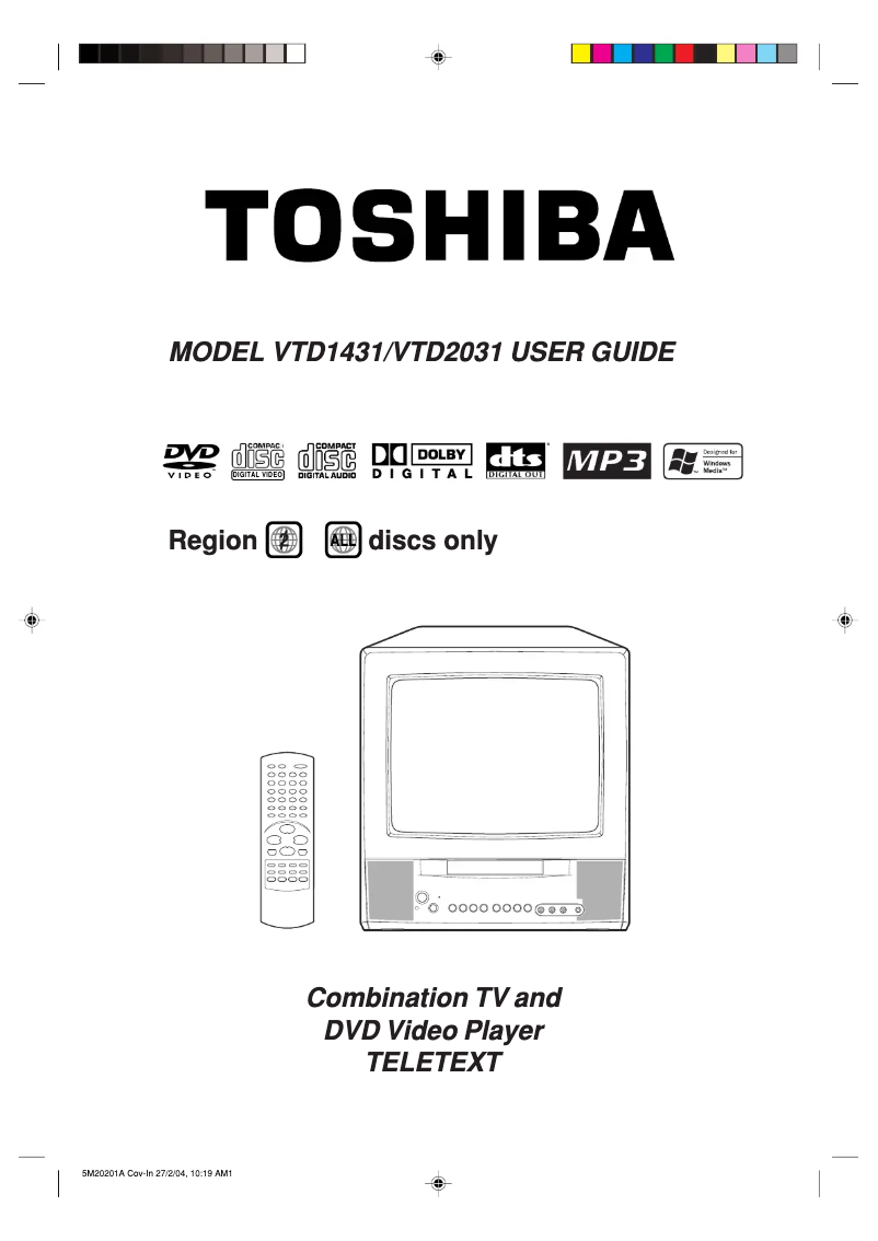 Página 1 del manual Manual de usuario Toshiba VTD1431