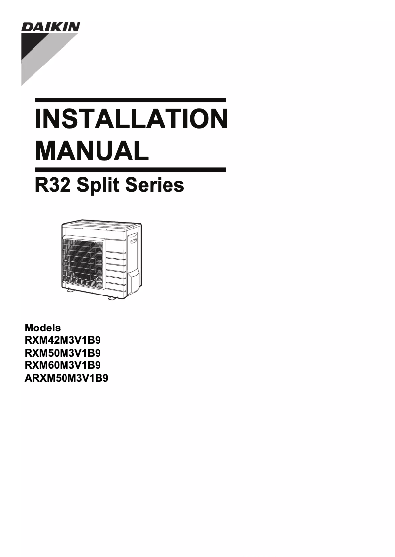 Página 1 del manual Manual de usuario Daikin ARXM50M3V1B9