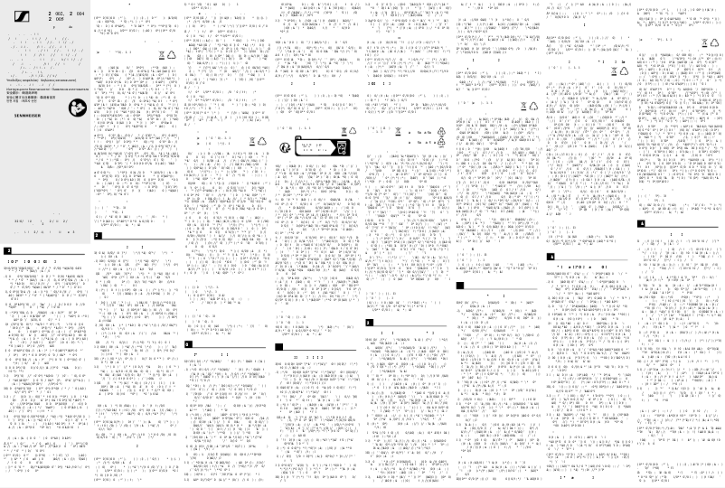 Page 1 de la notice Instructions de sécurité Sennheiser ME 9005