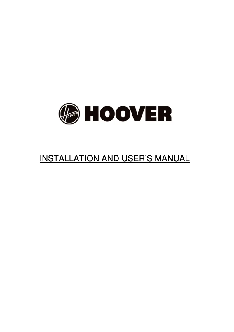 Page 1 de la notice Mode d'emploi Hoover HVSD9800B