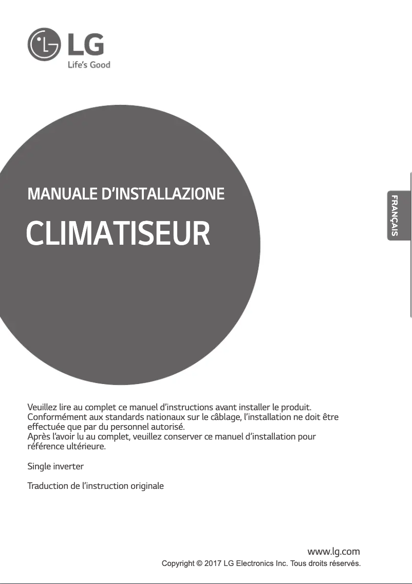 Página 1 del manual Manual de usuario LG UU12W