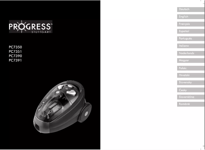 Page 1 de la notice Manuel utilisateur Progress PC7391