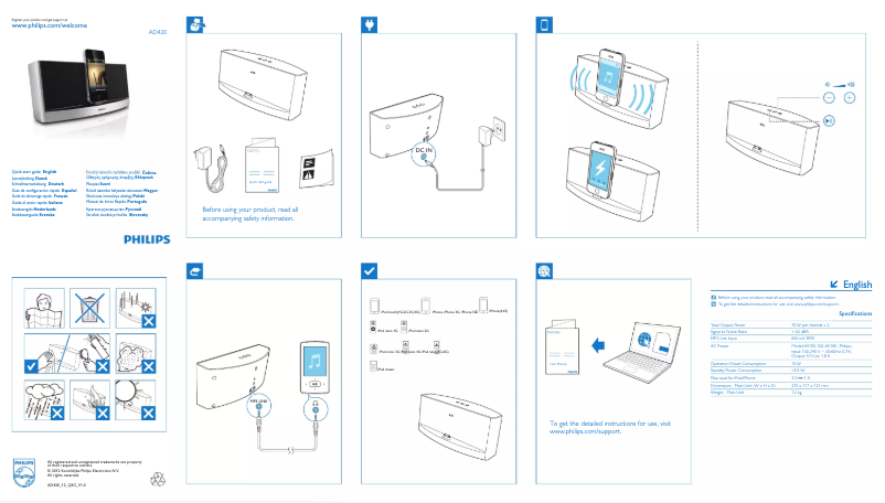 Página 1 del manual Manual de usuario Philips AD420