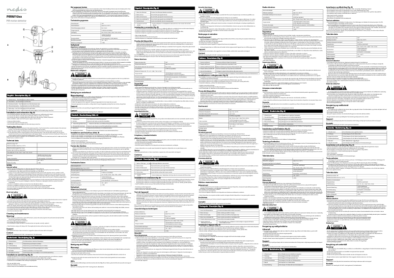 Page 1 de la notice Manuel utilisateur Nedis PIRWI10WT