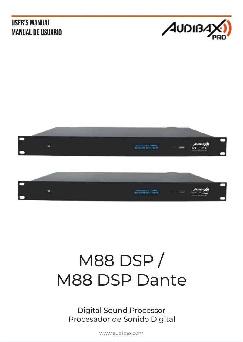 Page 1 de la notice Manuel utilisateur Audibax M88 DSP