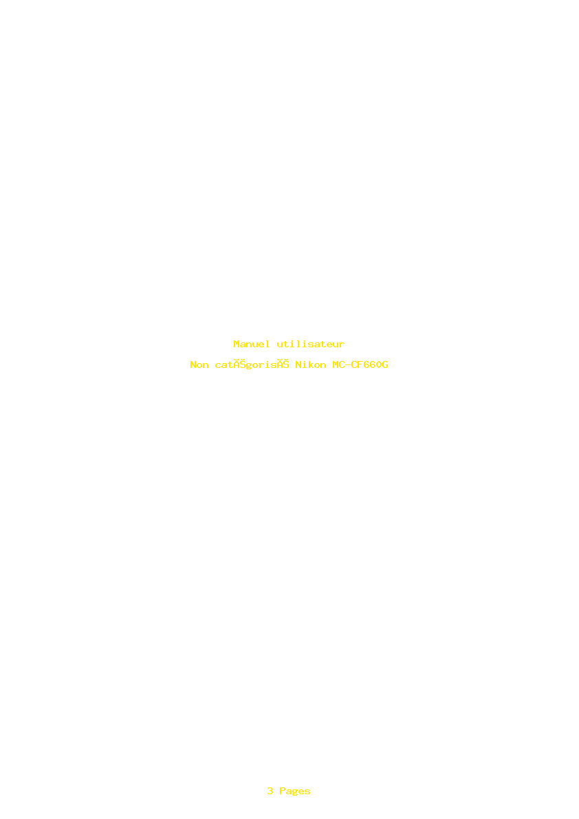 Image de la première page du manuel de l'appareil MC-CF660G