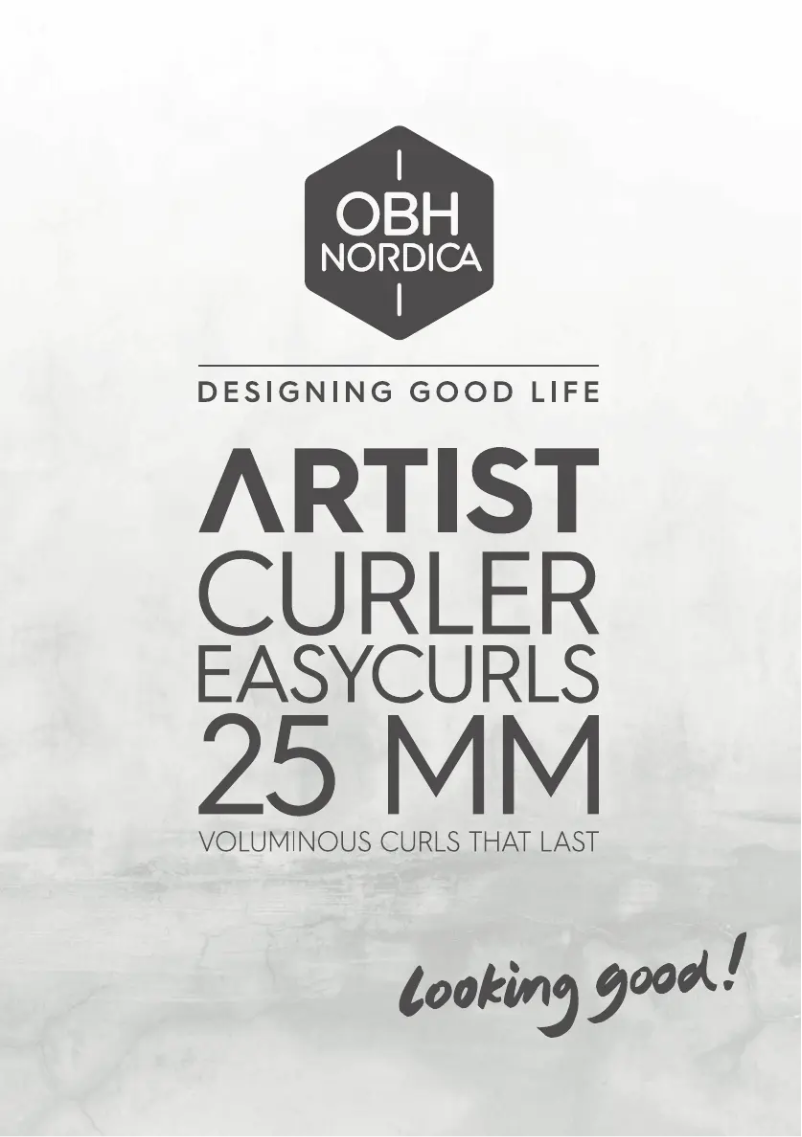 Page 1 de la notice Manuel utilisateur OBH Nordica Artist Easycurls NF3210N0