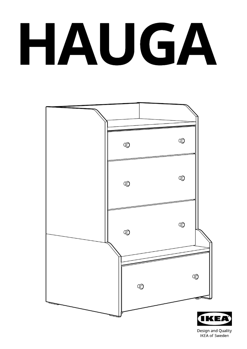 Page 1 de la notice Manuel utilisateur Ikea HAUGA 805.761.78