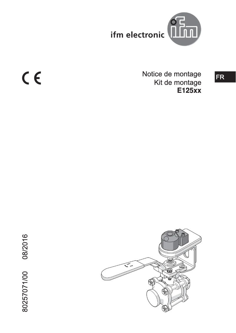 Page 1 de la notice Manuel utilisateur IFM E12523