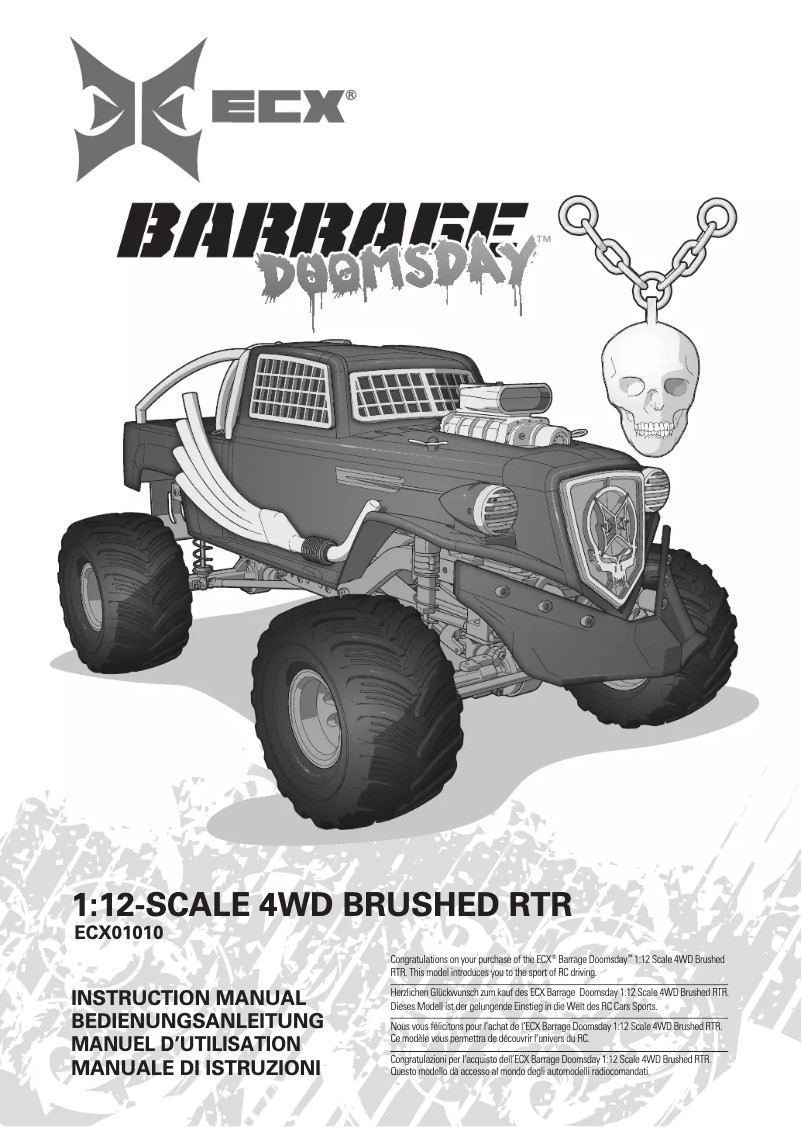 Page 1 of the manual User Manual ECX Barrage Doomsday