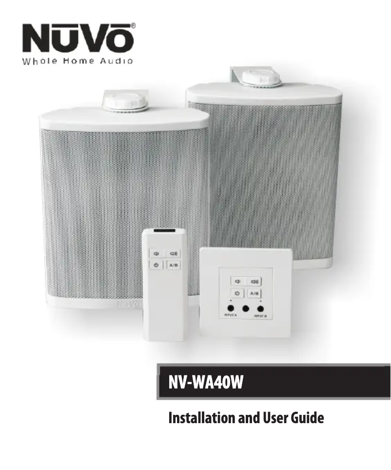 Page 1 of the manual User Manual NUVO NV-WA40W