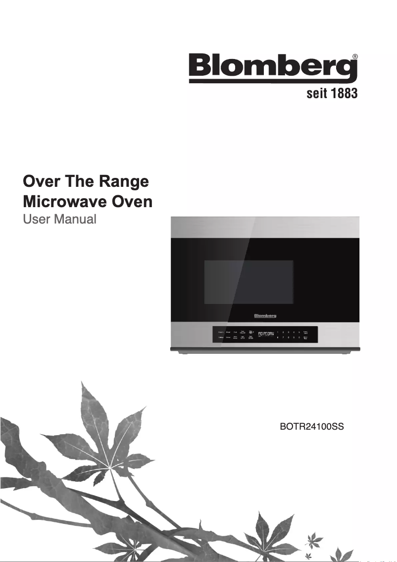 Página 1 del manual Manual de usuario Blomberg BOTR24100SS