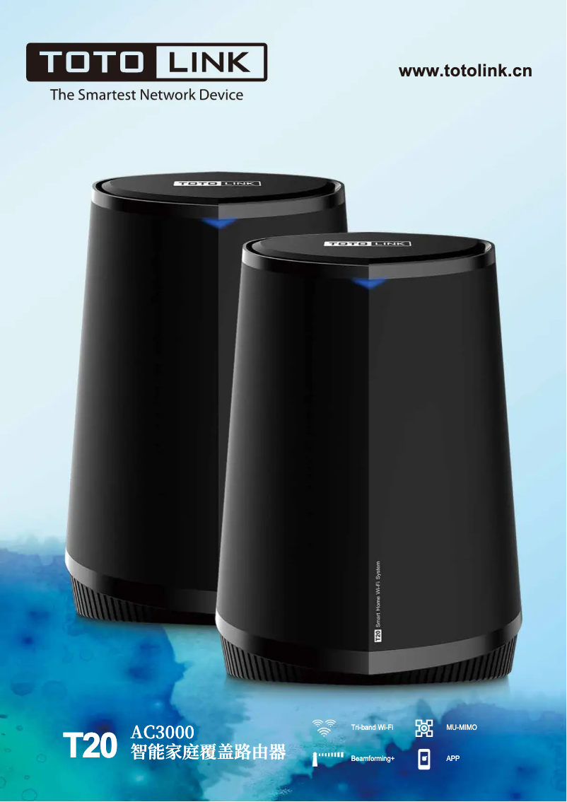 Página 1 del manual Ficha técnica Totolink T20