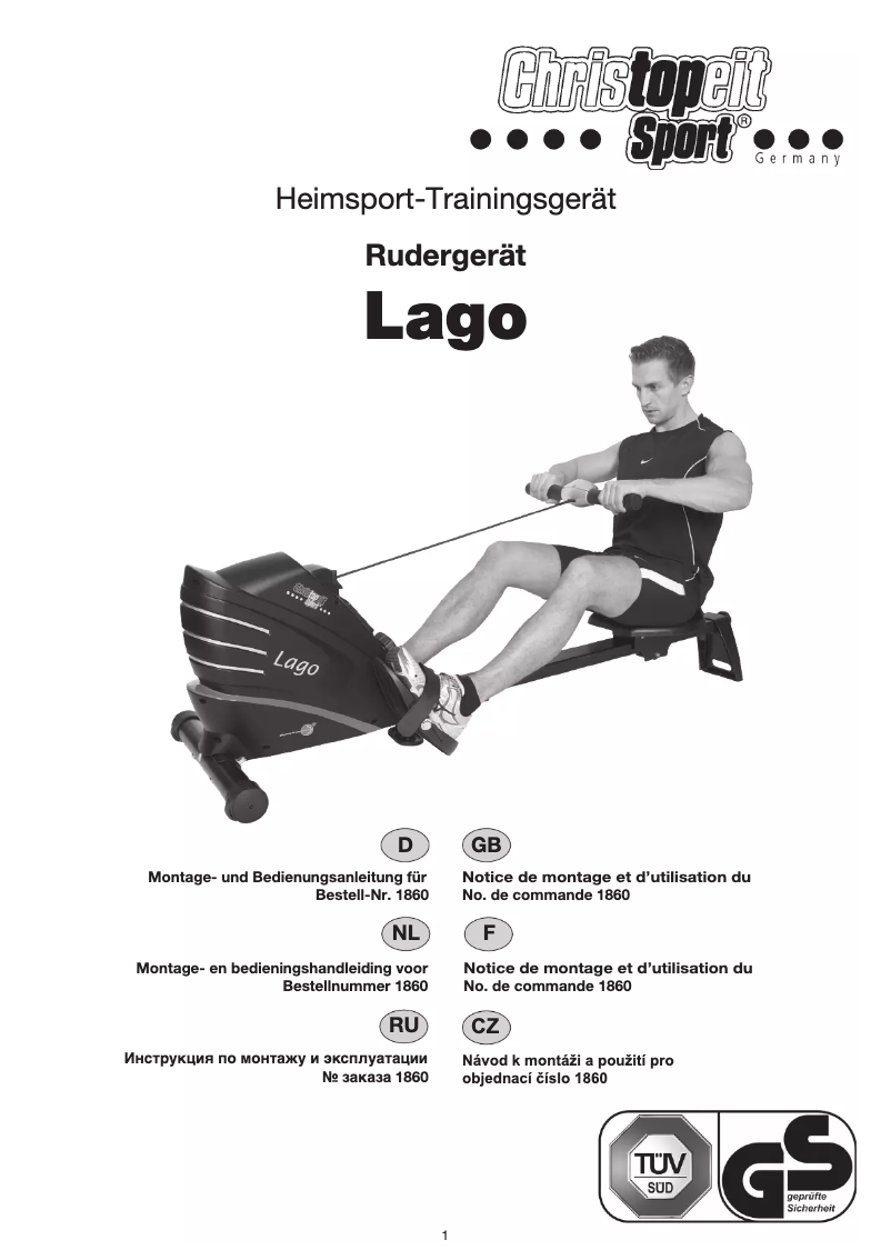 Page 1 de la notice Manuel utilisateur Christopeit Lago