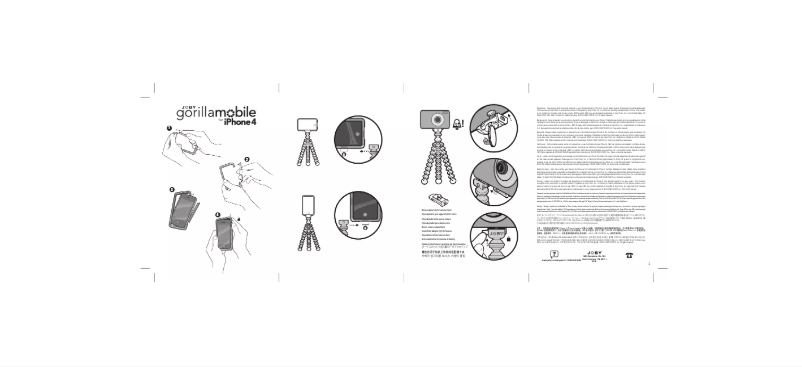Page 1 de la notice Manuel utilisateur Joby Gorillamobile
