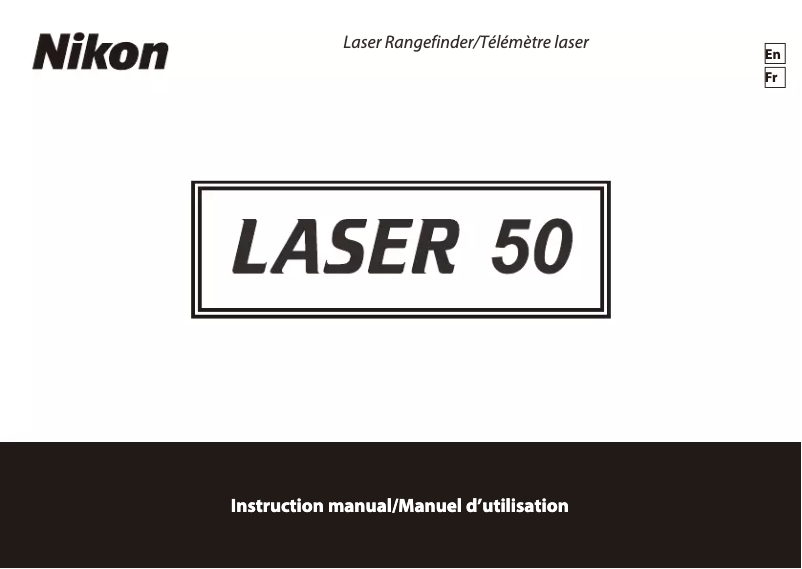 Page 1 de la notice Manuel utilisateur Nikon Laser 50