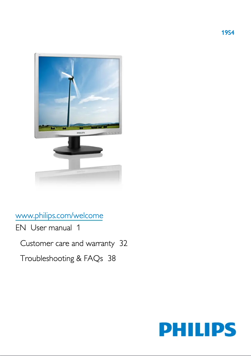 Image de la première page du manuel de l'appareil S-line 19S4