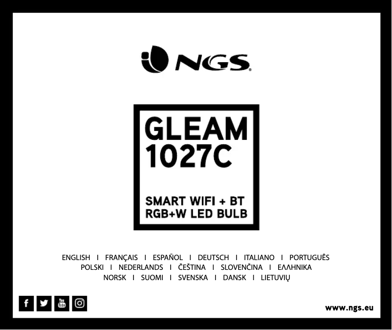 Page 1 de la notice Manuel utilisateur NGS GLEAM 1027C