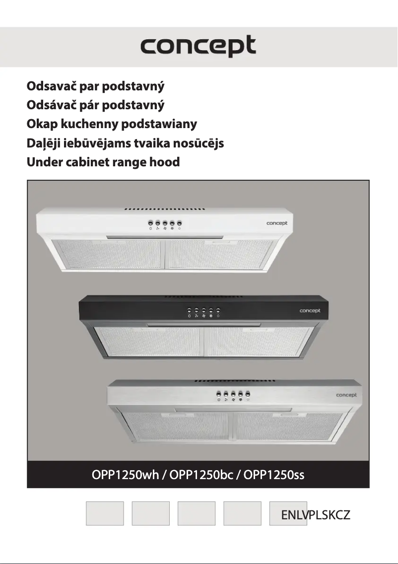 Page 1 de la notice Manuel utilisateur Concept OPP1250BC