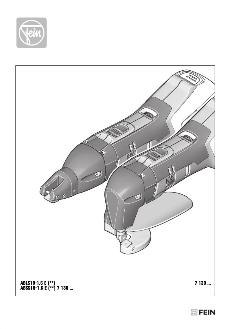Page 1 de la notice Manuel utilisateur Fein ABLS 18 1.6 E Select