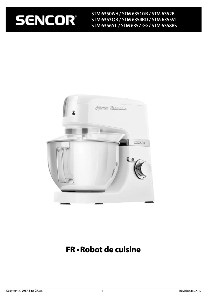 Page 1 de la notice Manuel utilisateur Sencor STM 6355VT