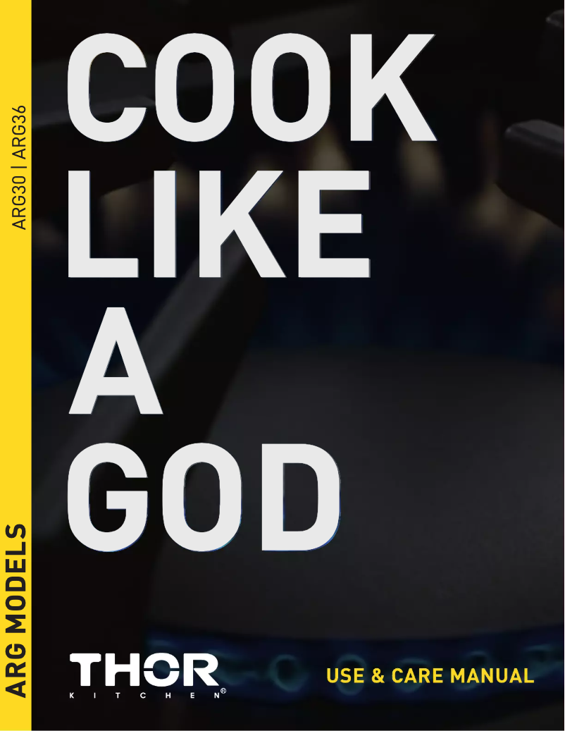 Page 1 de la notice Fiche technique Thor ARG36LP