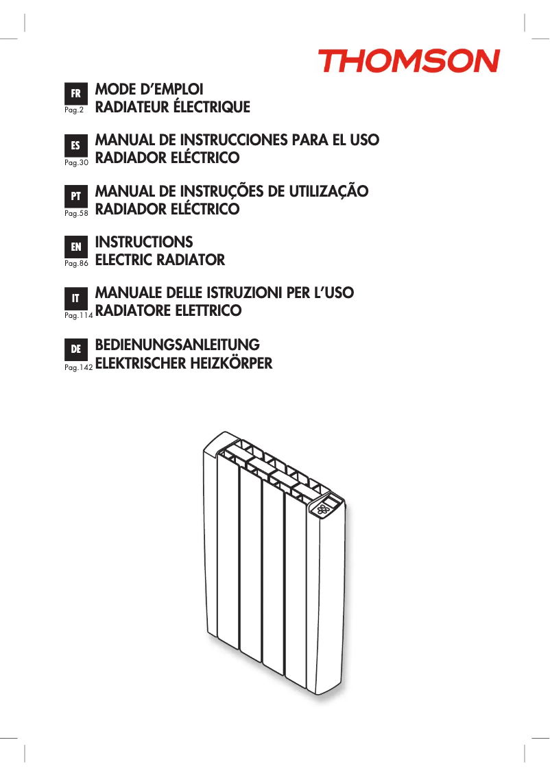 Page 1 de la notice Manuel utilisateur Thomson THINSDG12