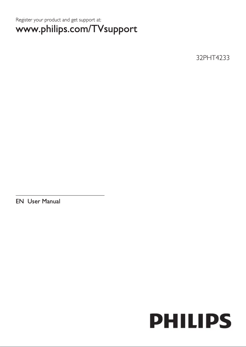 Page n°1 - Mode d'emploi Philips 32PHT4233S