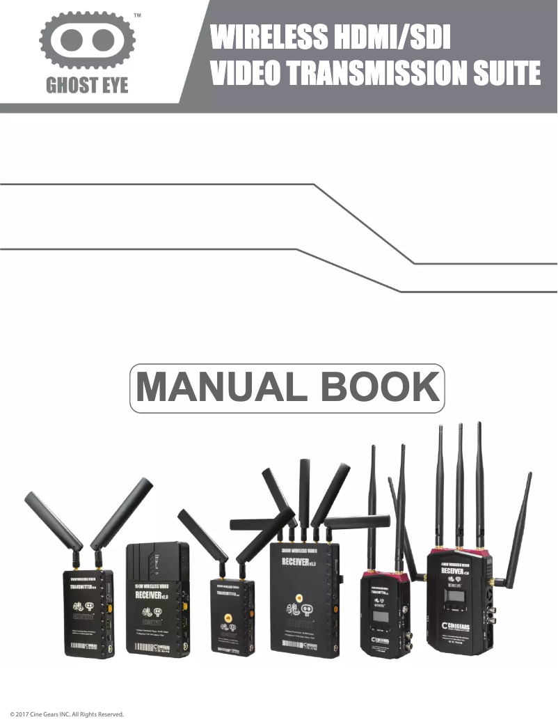 Page 1 of the manual User Manual Cinegears Ghost-Eye