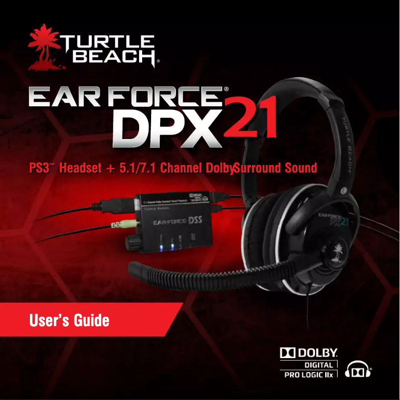 Page 1 de la notice Manuel utilisateur Turtle Beach Ear Force DPX21
