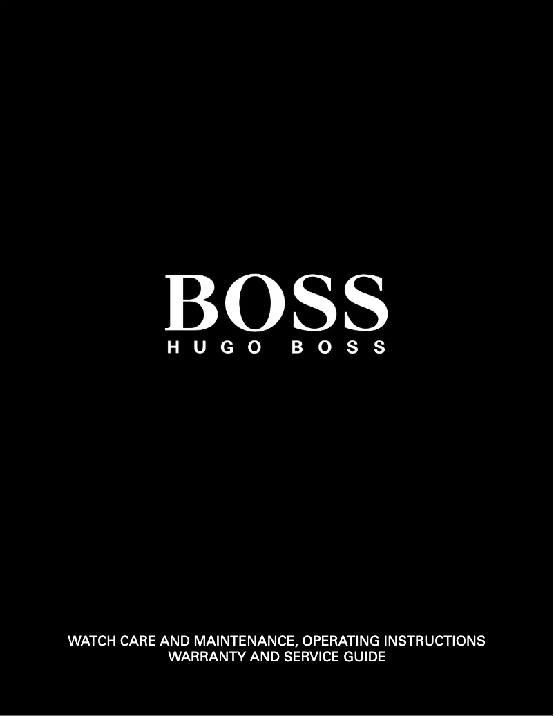 Página 1 del manual Manual de usuario Hugo Boss Chronograph 1513013