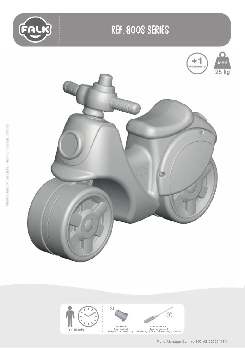 Page 1 de la notice Manuel utilisateur Falk 808-015