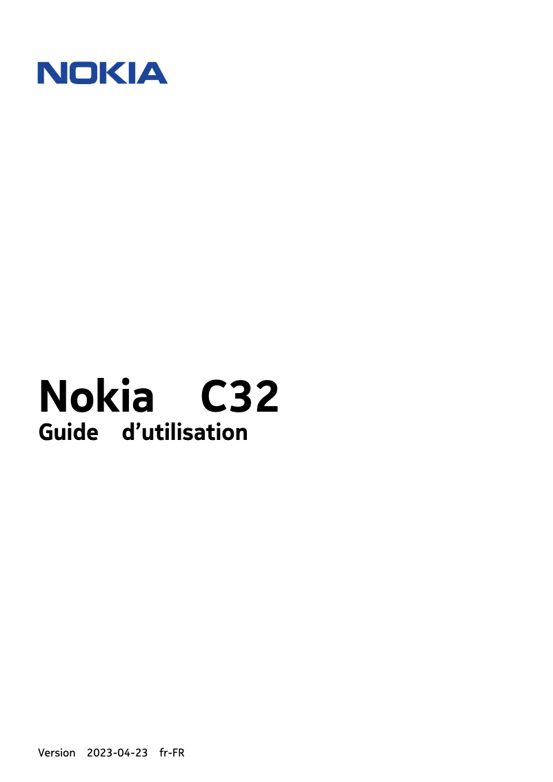 Página 1 del manual Manual de usuario Nokia C32