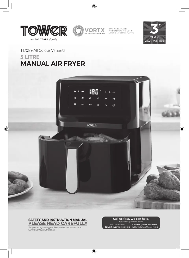 Página 1 del manual Manual de usuario Tower Vortx T17089