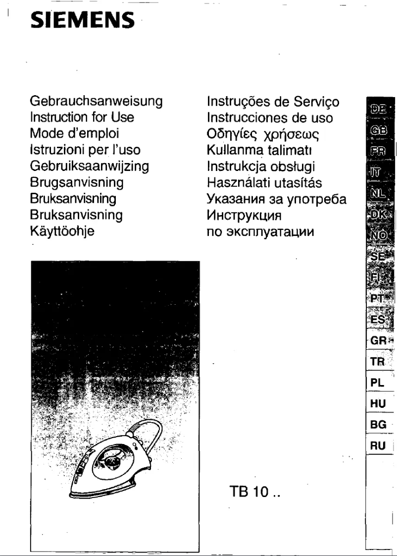 Page 1 de la notice Manuel utilisateur Siemens TB10351