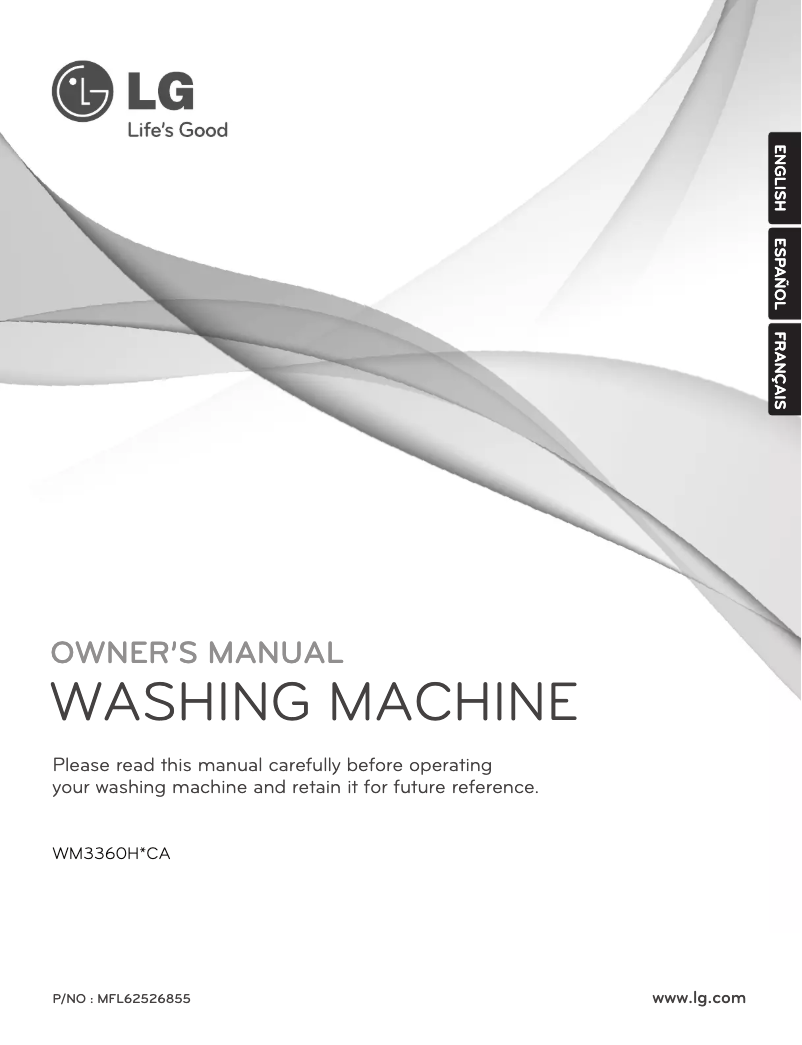 Page 1 de la notice Manuel utilisateur LG WM3360HRCA