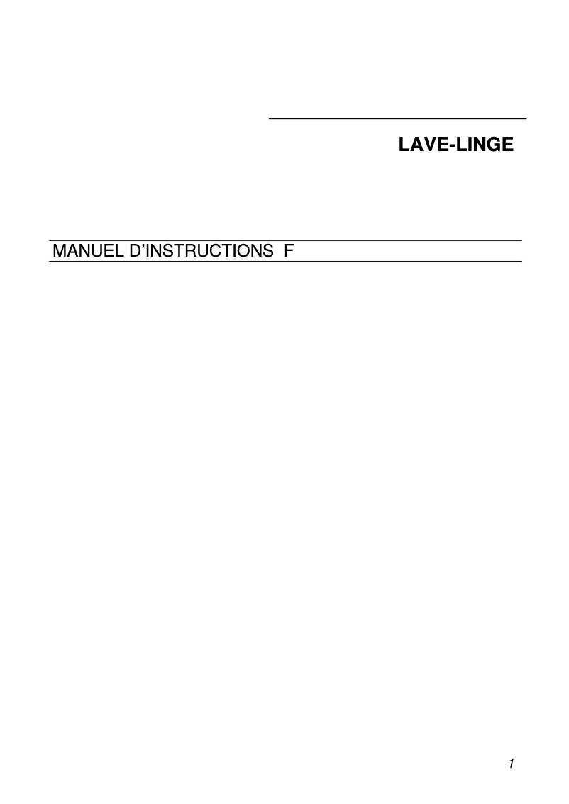 Page 1 de la notice Manuel utilisateur Smeg LBA 1600 B