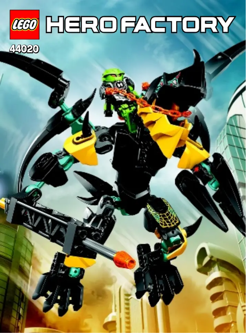 Page 1 de la notice Manuel utilisateur Lego Hero Factory 44020