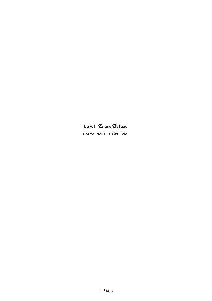 Image de la première page du manuel de l'appareil I95BBE2N0