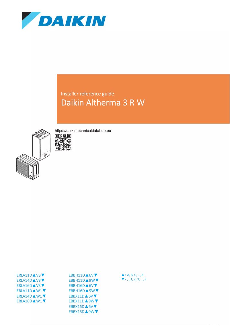 Página 1 del manual Guía de instalación Daikin EBBX11DF9W