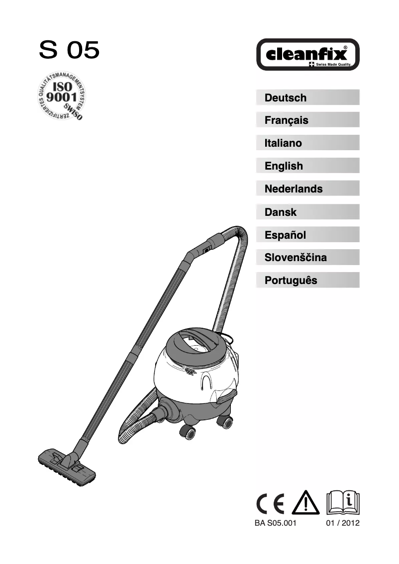 Page 1 de la notice Manuel utilisateur Cleanfix S 05