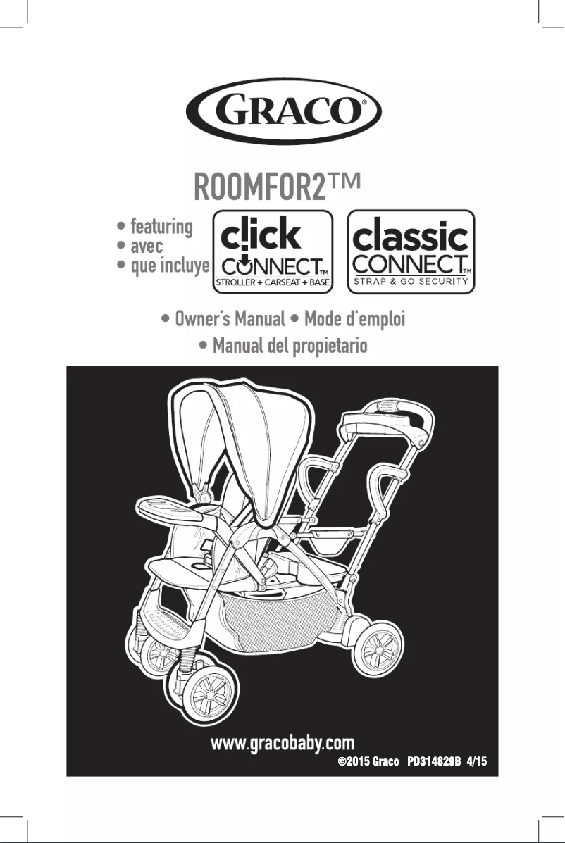 Page 1 de la notice Manuel utilisateur Graco RoomFor2 Click Connect