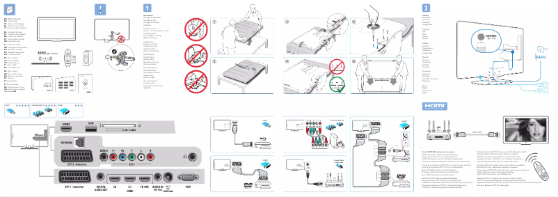Page n°1 - Guide de démarrage rapide Philips 37PFL7605H